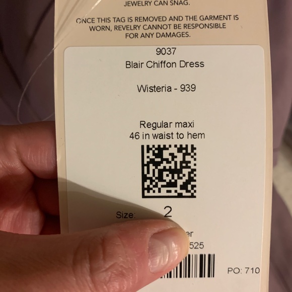 Revelry Wisteria Blair Chiffon Bridesmaid Dress - Picture 4 of 4